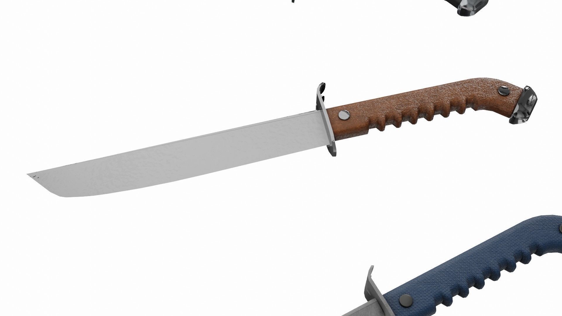 Dagger 3D Model Set knife Low-poly 3D model_10