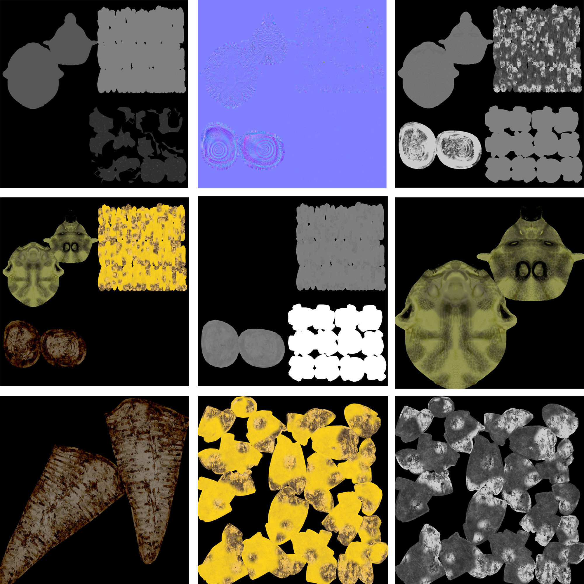 Demon head Low-poly 3D model_16