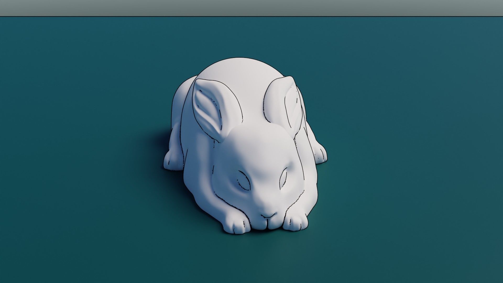 Bunny 3d printed 3D print model_2
