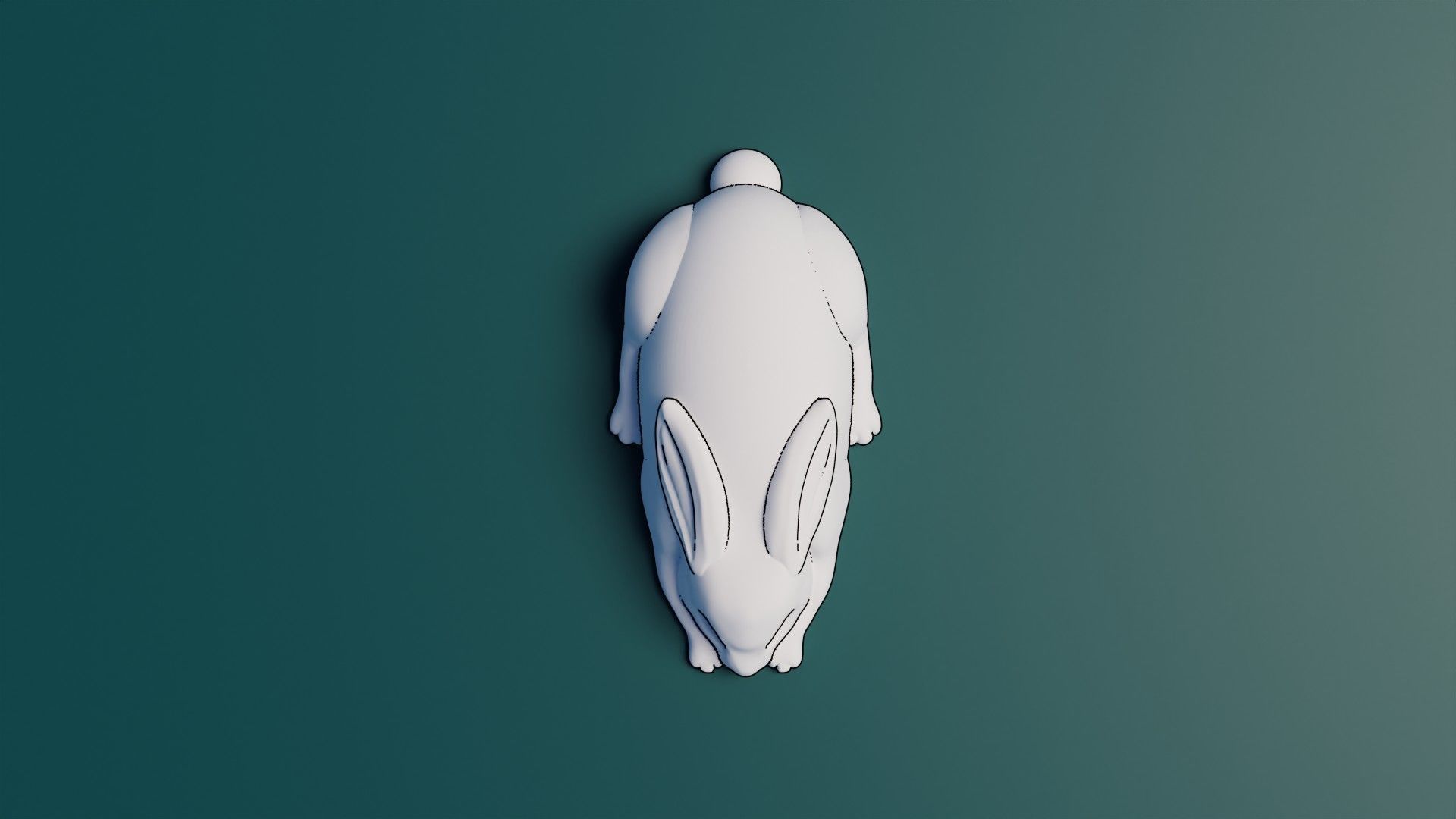 Bunny 3d printed 3D print model_1