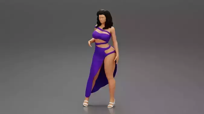 beautiful woman posing in Bodycon Dress