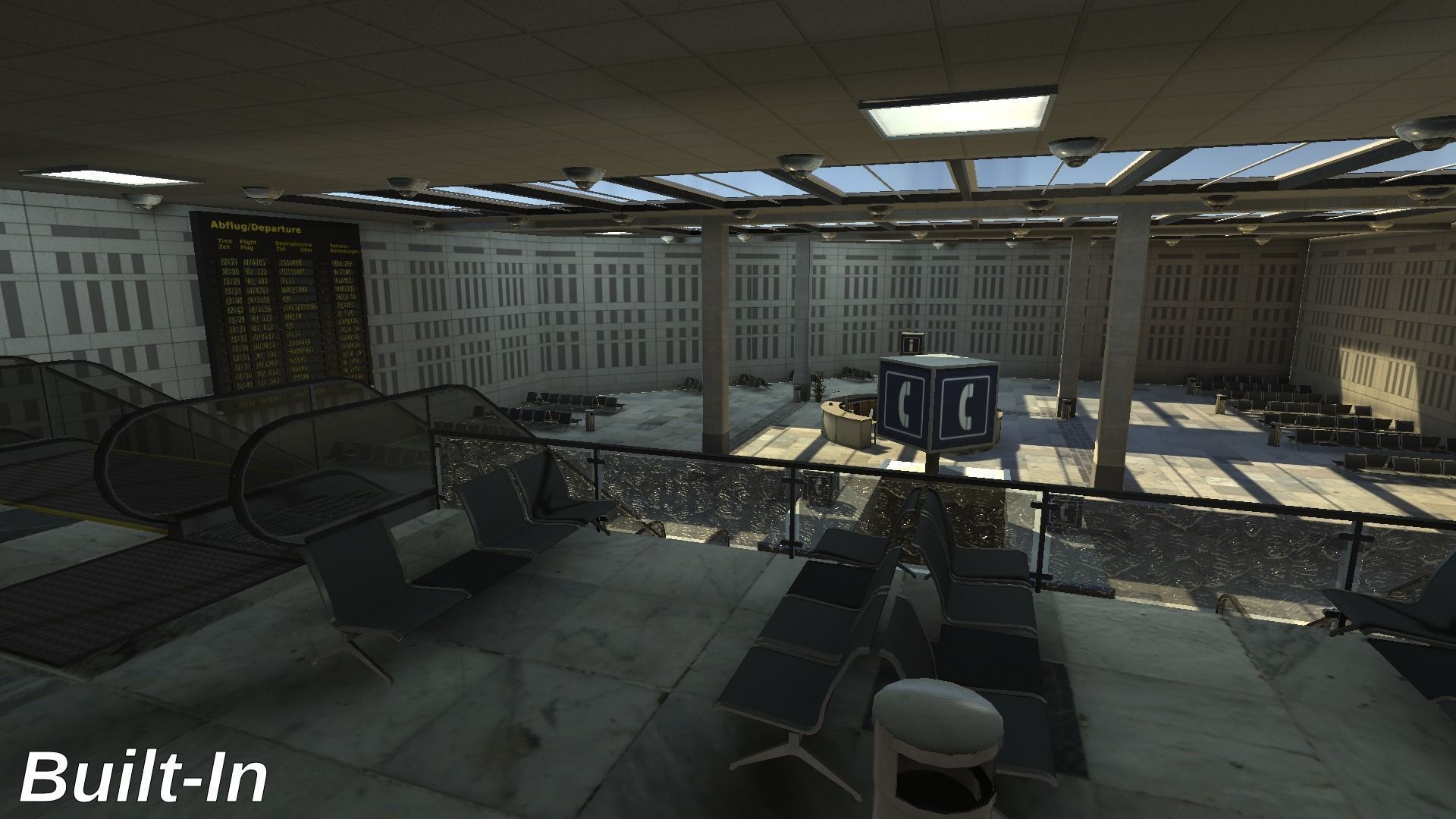 Airport Terminal Scene - High Detail - Unity3D Low-poly 3D model_25