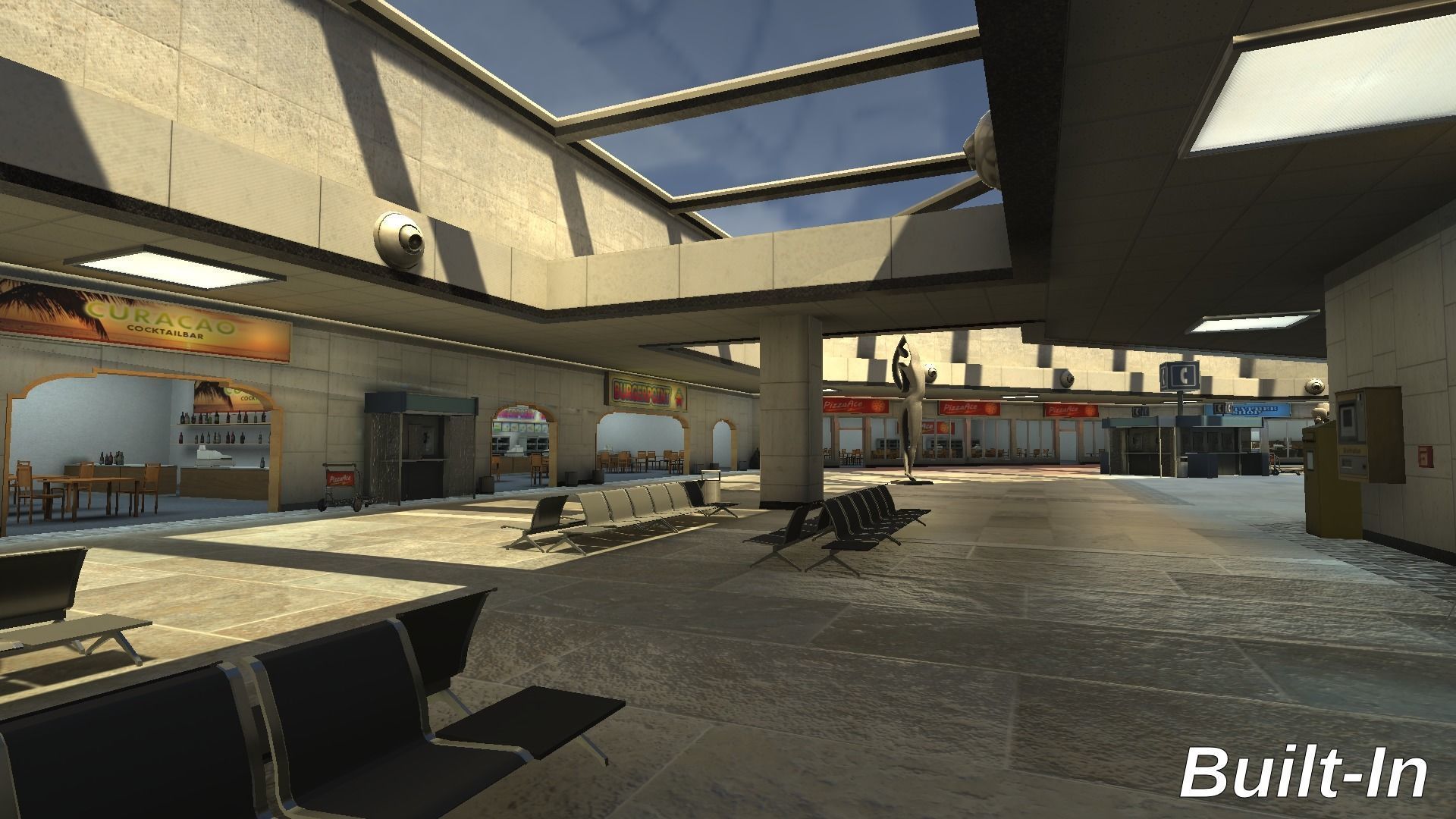 Airport Terminal Scene - High Detail - Unity3D Low-poly 3D model_26