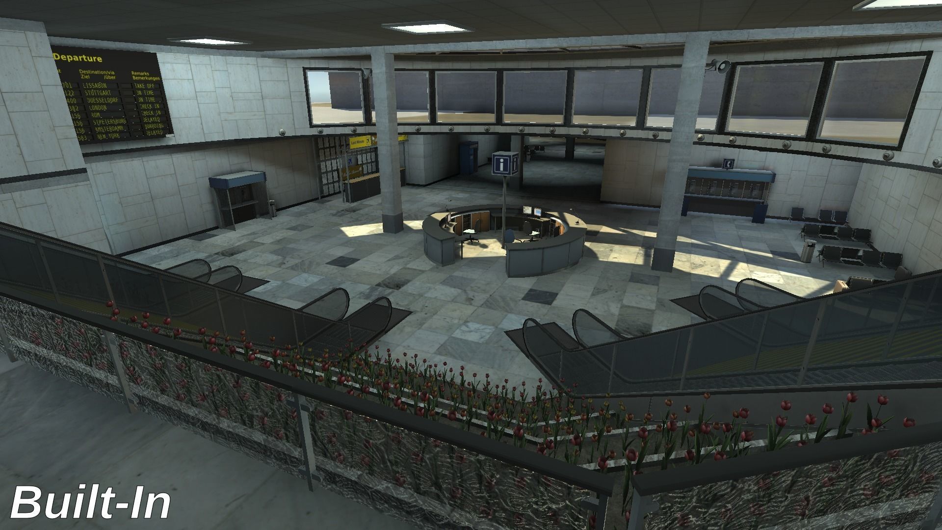 Airport Terminal Scene - High Detail - Unity3D Low-poly 3D model_23