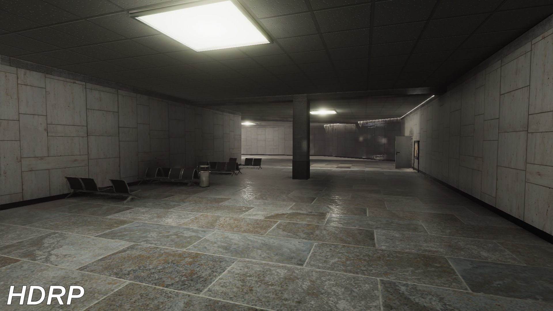 Airport Terminal Scene - High Detail - Unity3D Low-poly 3D model_4