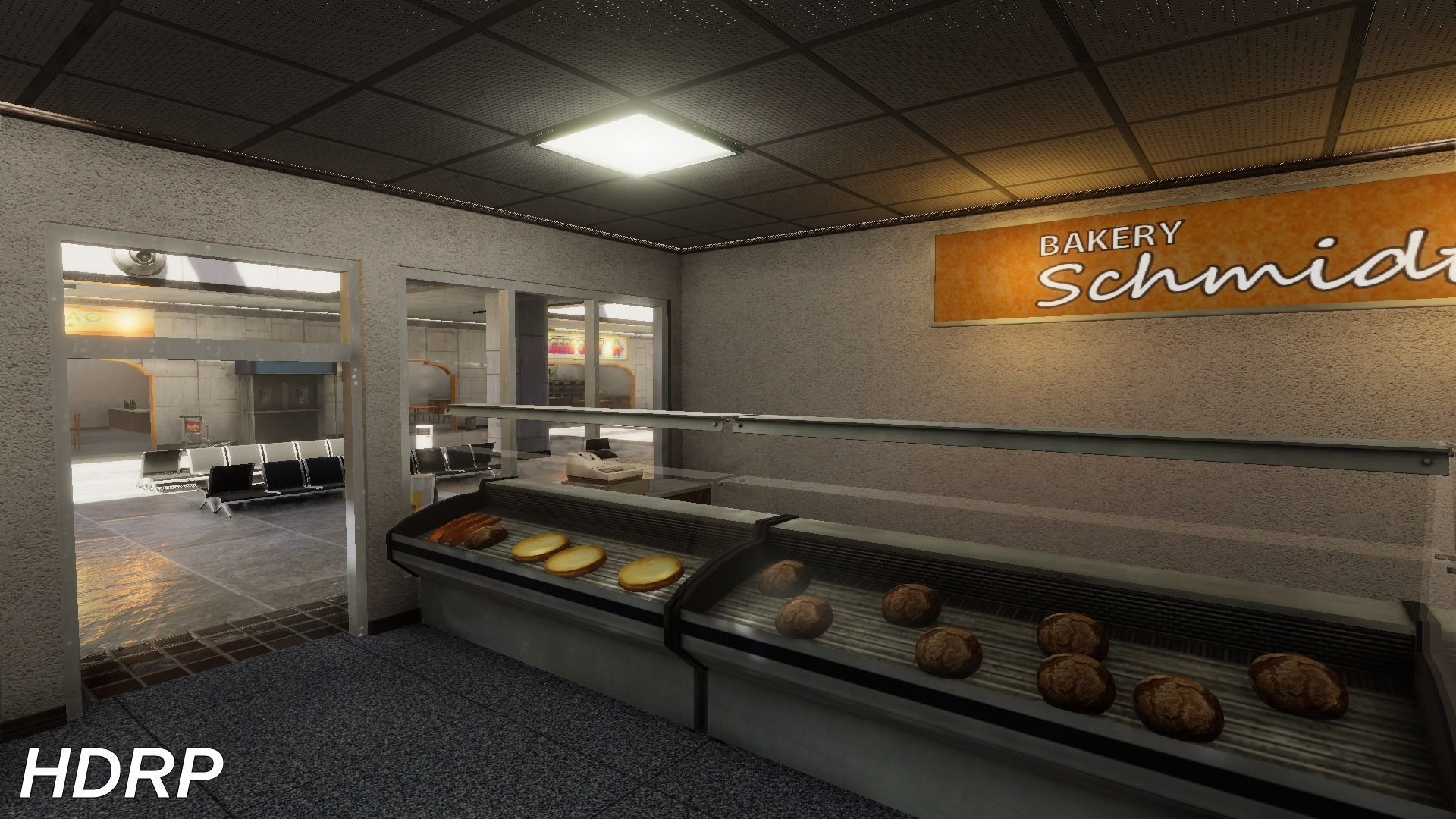 Airport Terminal Scene - High Detail - Unity3D Low-poly 3D model_18