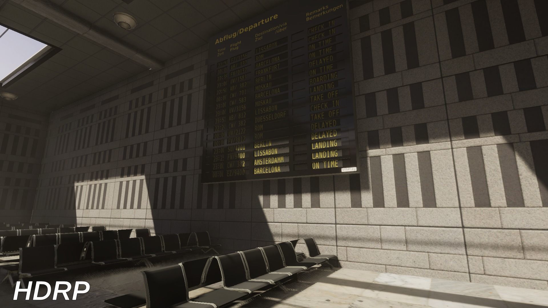 Airport Terminal Scene - High Detail - Unity3D Low-poly 3D model_15