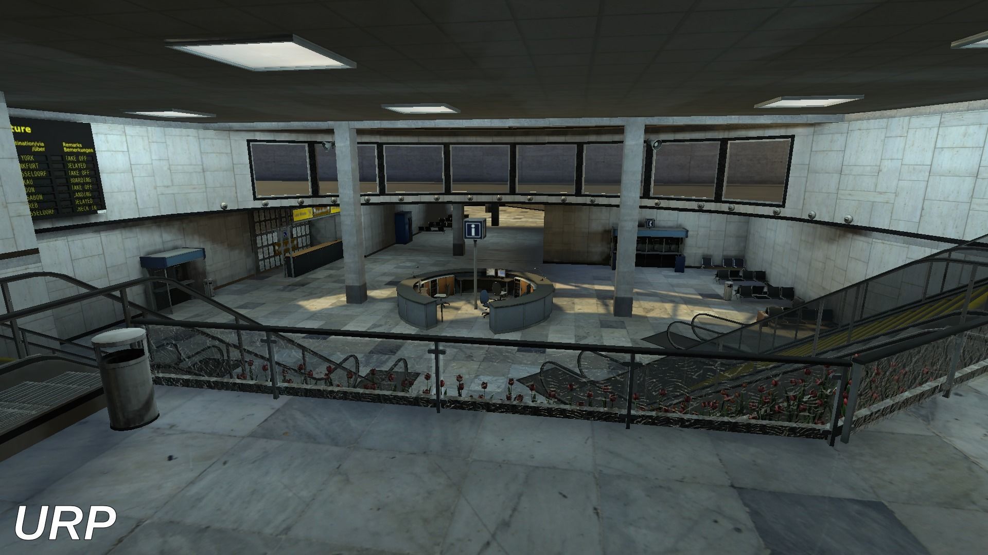 Airport Terminal Scene - High Detail - Unity3D Low-poly 3D model_29