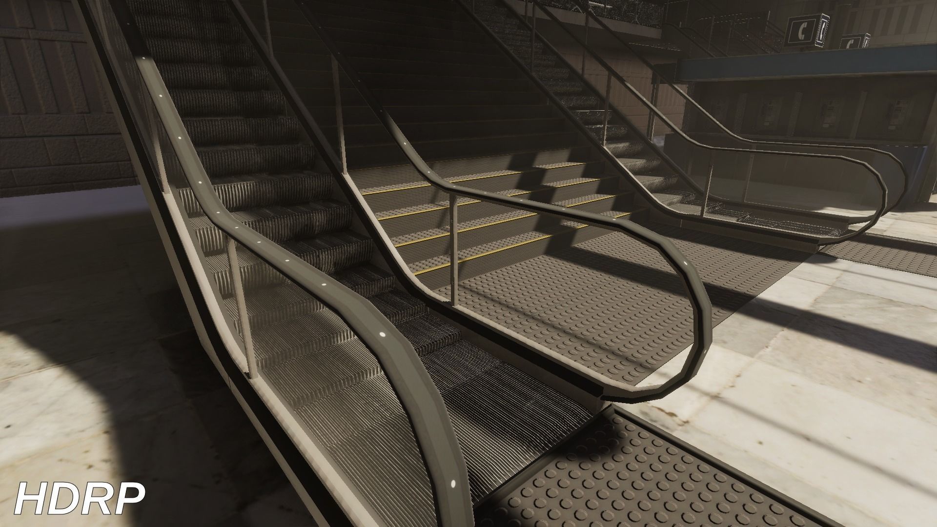 Airport Terminal Scene - High Detail - Unity3D Low-poly 3D model_16