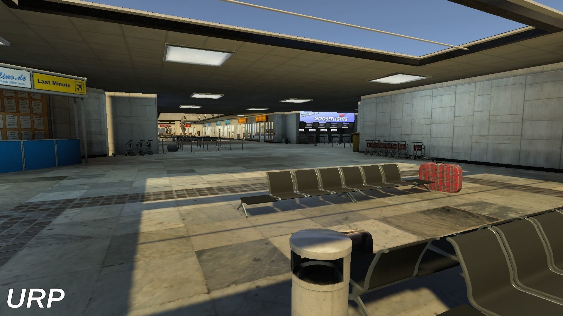 Airport Terminal Scene - High Detail - Unity3D Low-poly 3D model_30