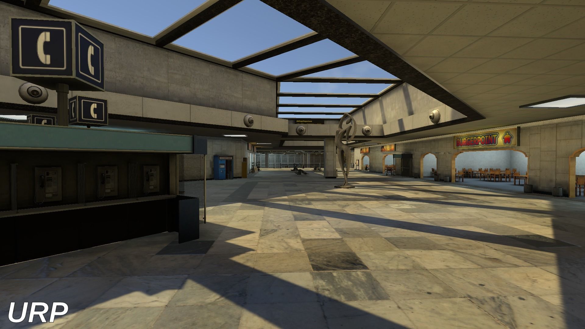 Airport Terminal Scene - High Detail - Unity3D Low-poly 3D model_31