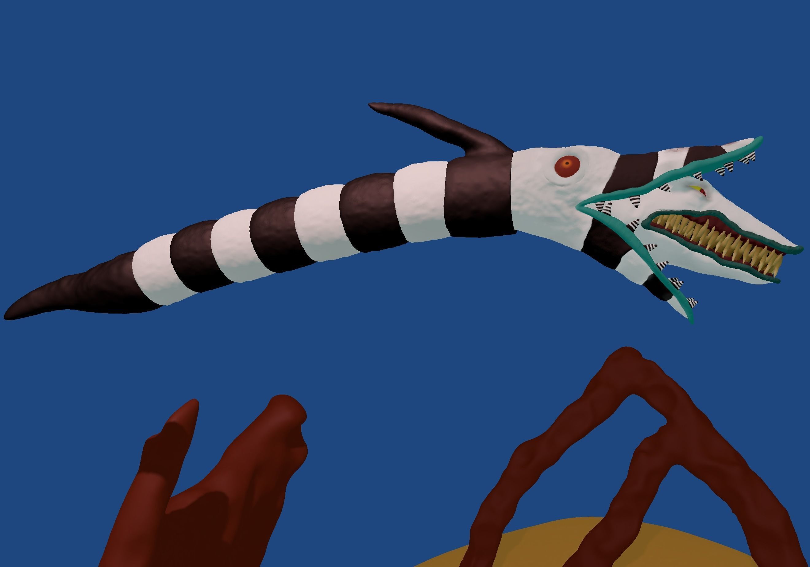 Sandworm 3D print model_11