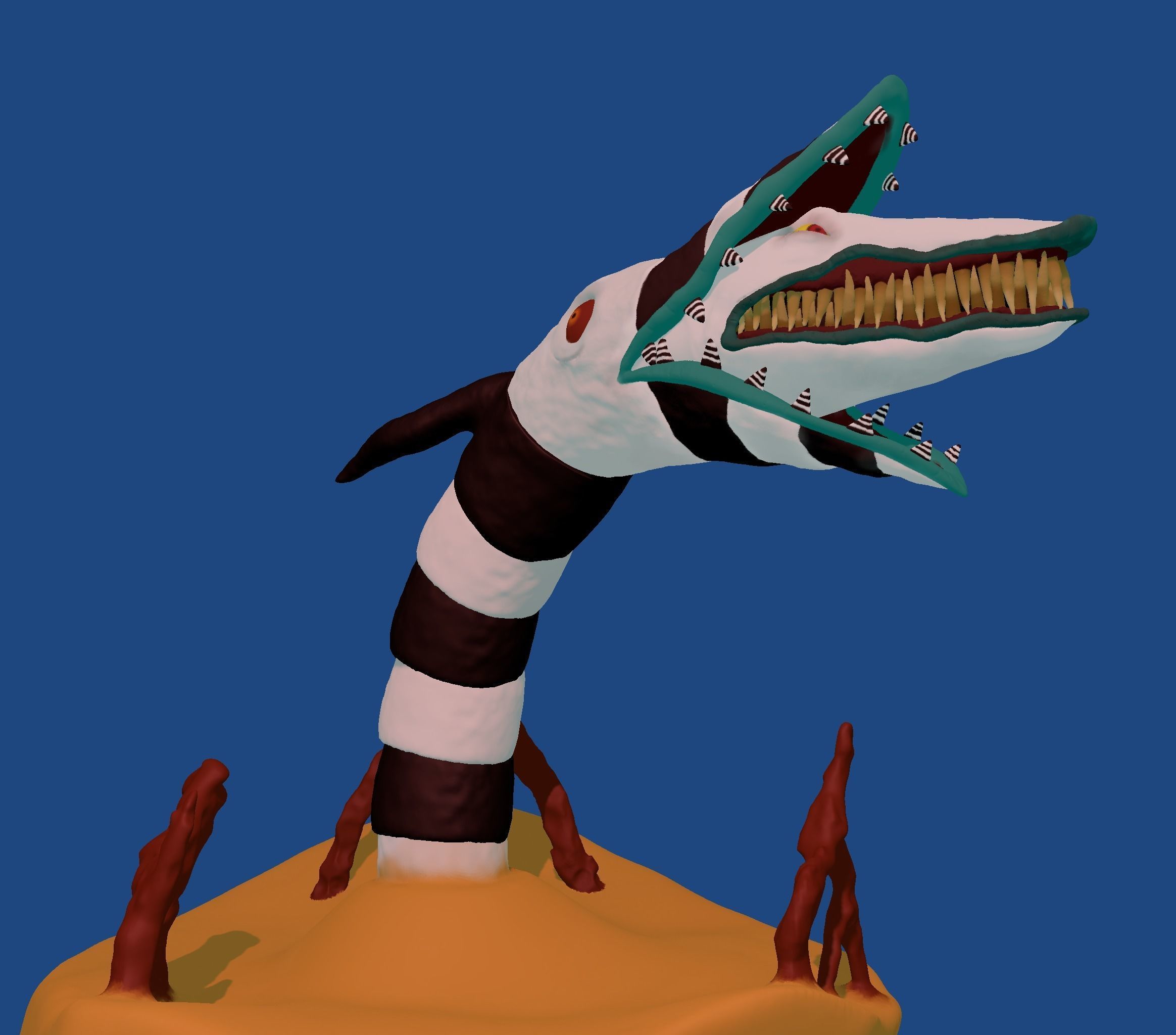 Sandworm 3D print model_10