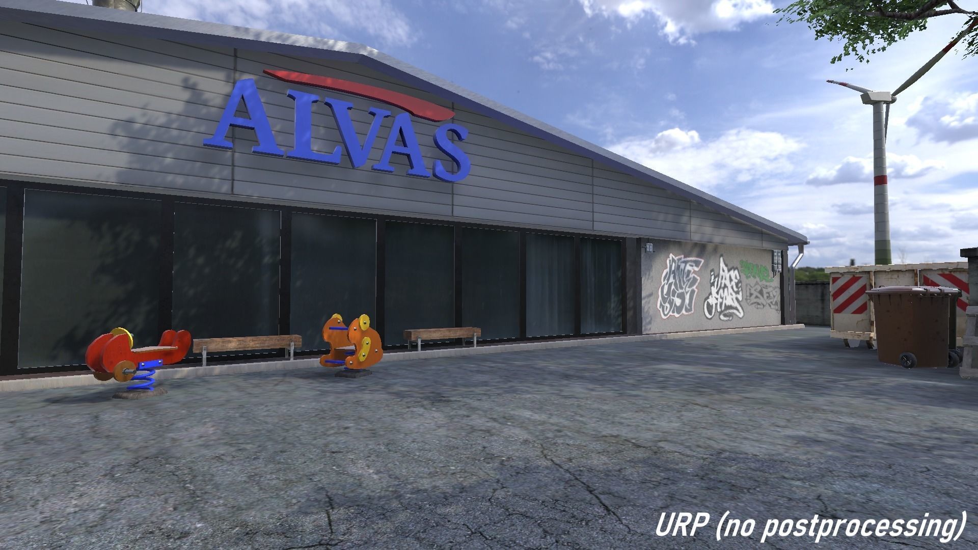 Mall Enviroment - Unity3D Low-poly 3D model_31