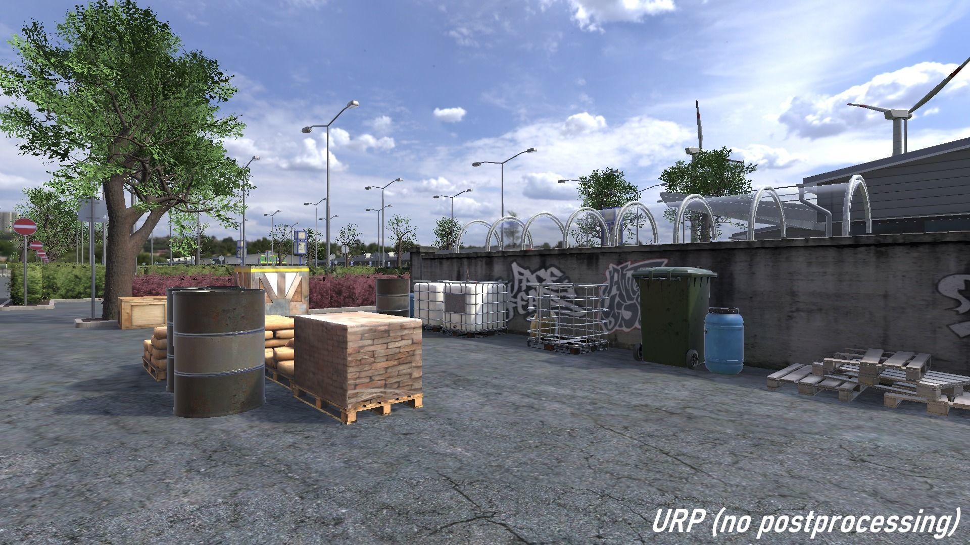 Mall Enviroment - Unity3D Low-poly 3D model_35