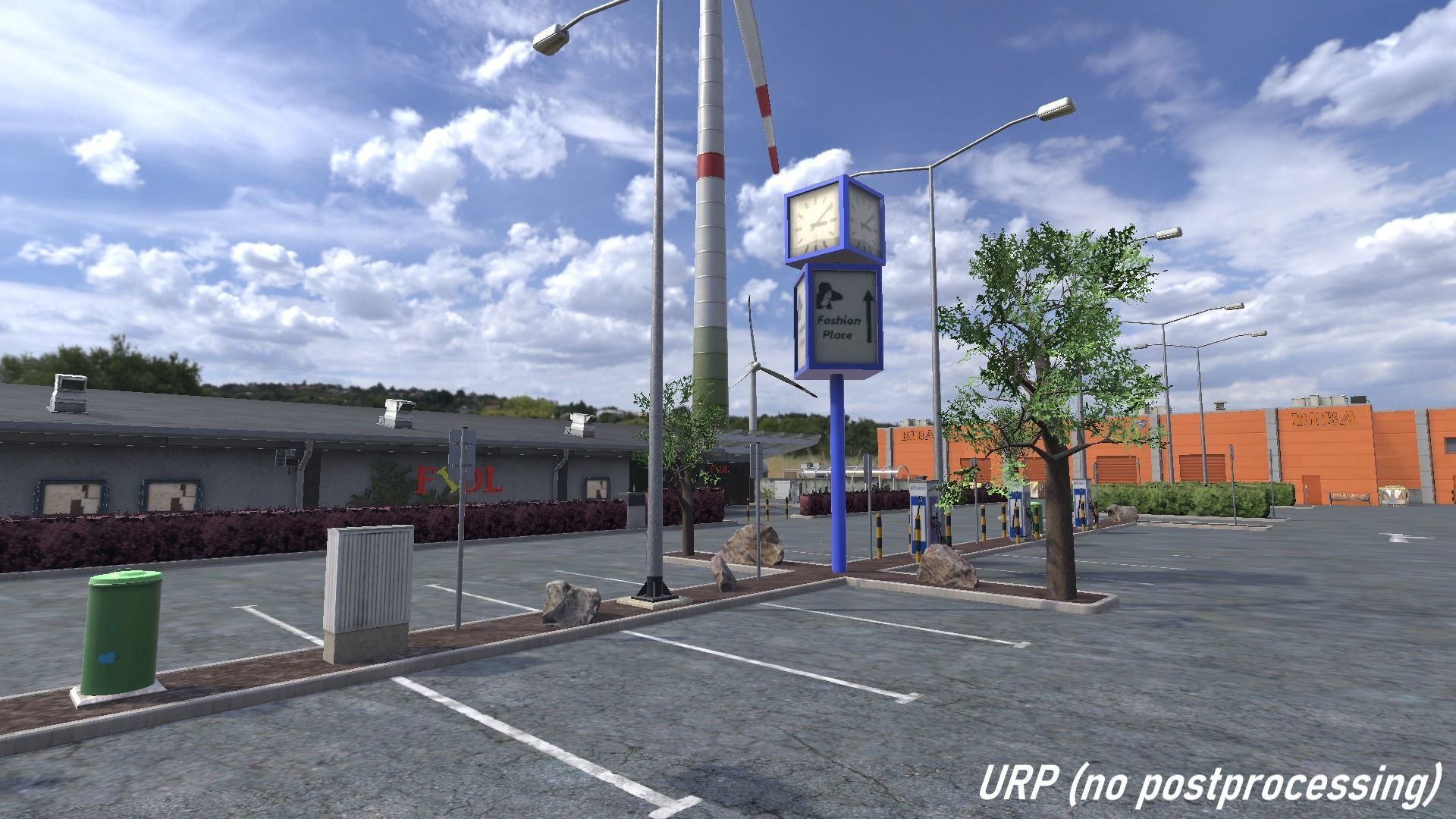 Mall Enviroment - Unity3D Low-poly 3D model_32