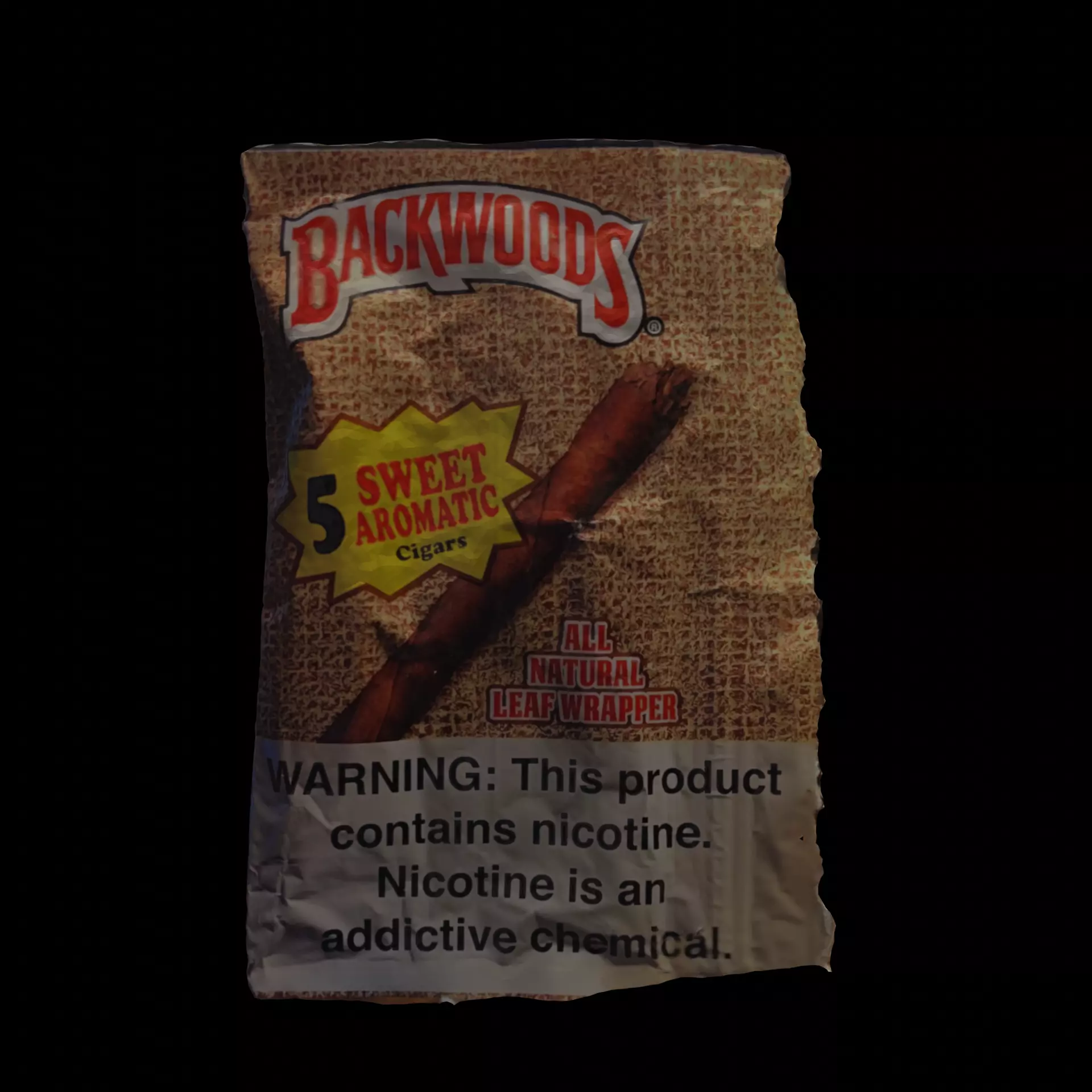 Backwood Cigar 5 Pack Model 3D model_0