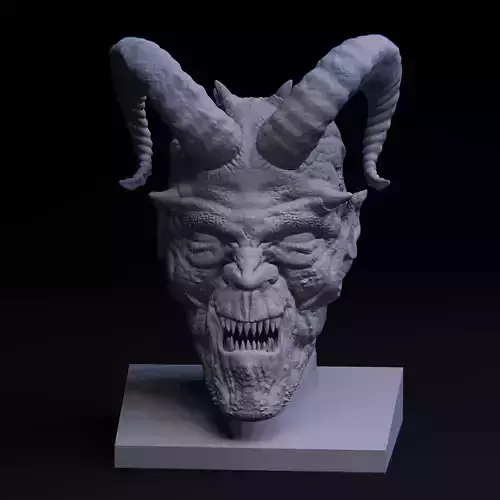 Demon statue