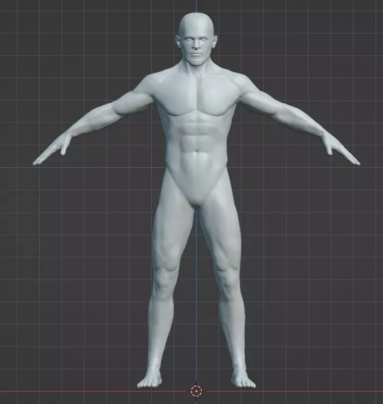 Male Base Maesh Free 3D model