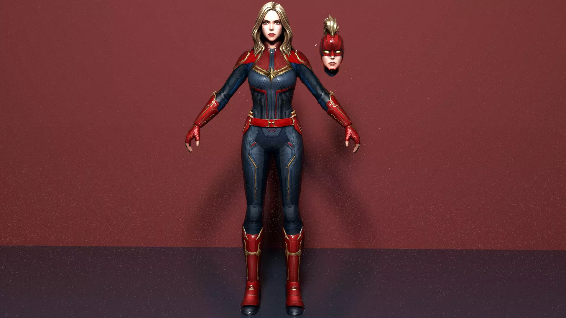 CAPTAIN MARVEL 3D model_0