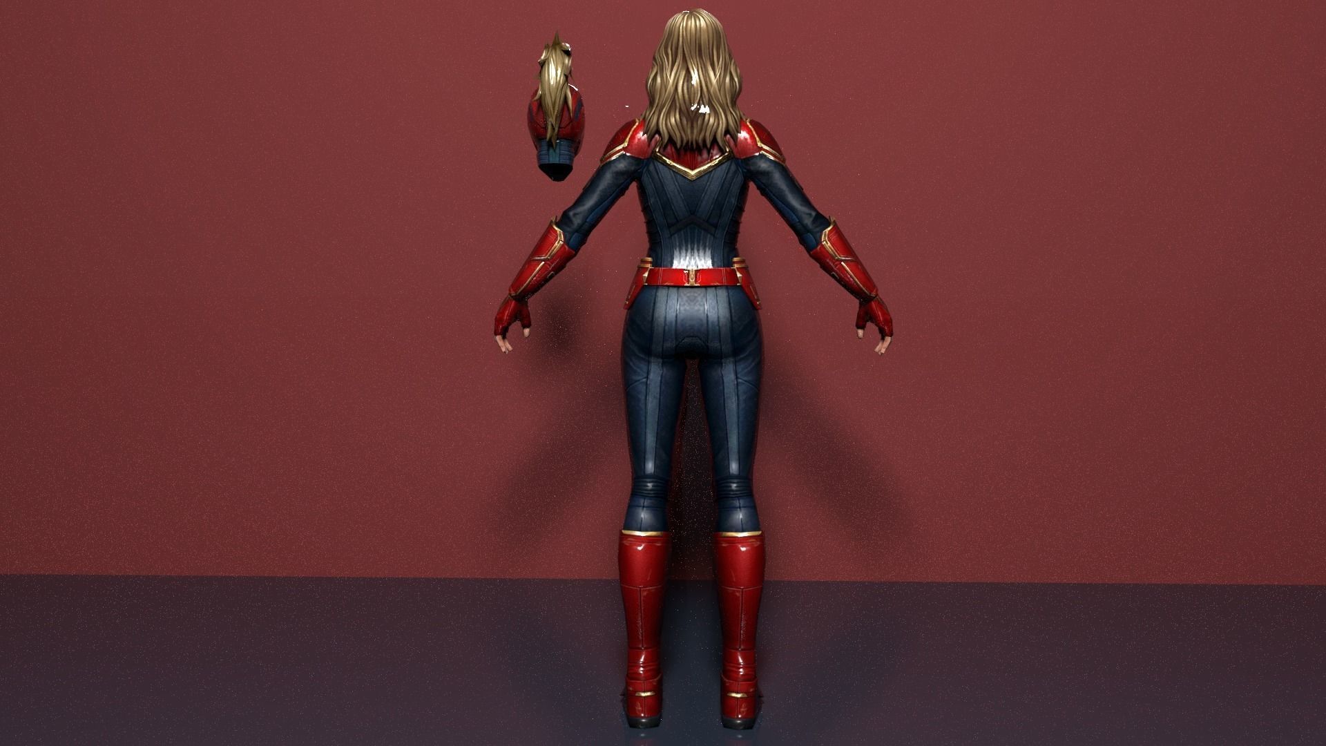 CAPTAIN MARVEL 3D model_4