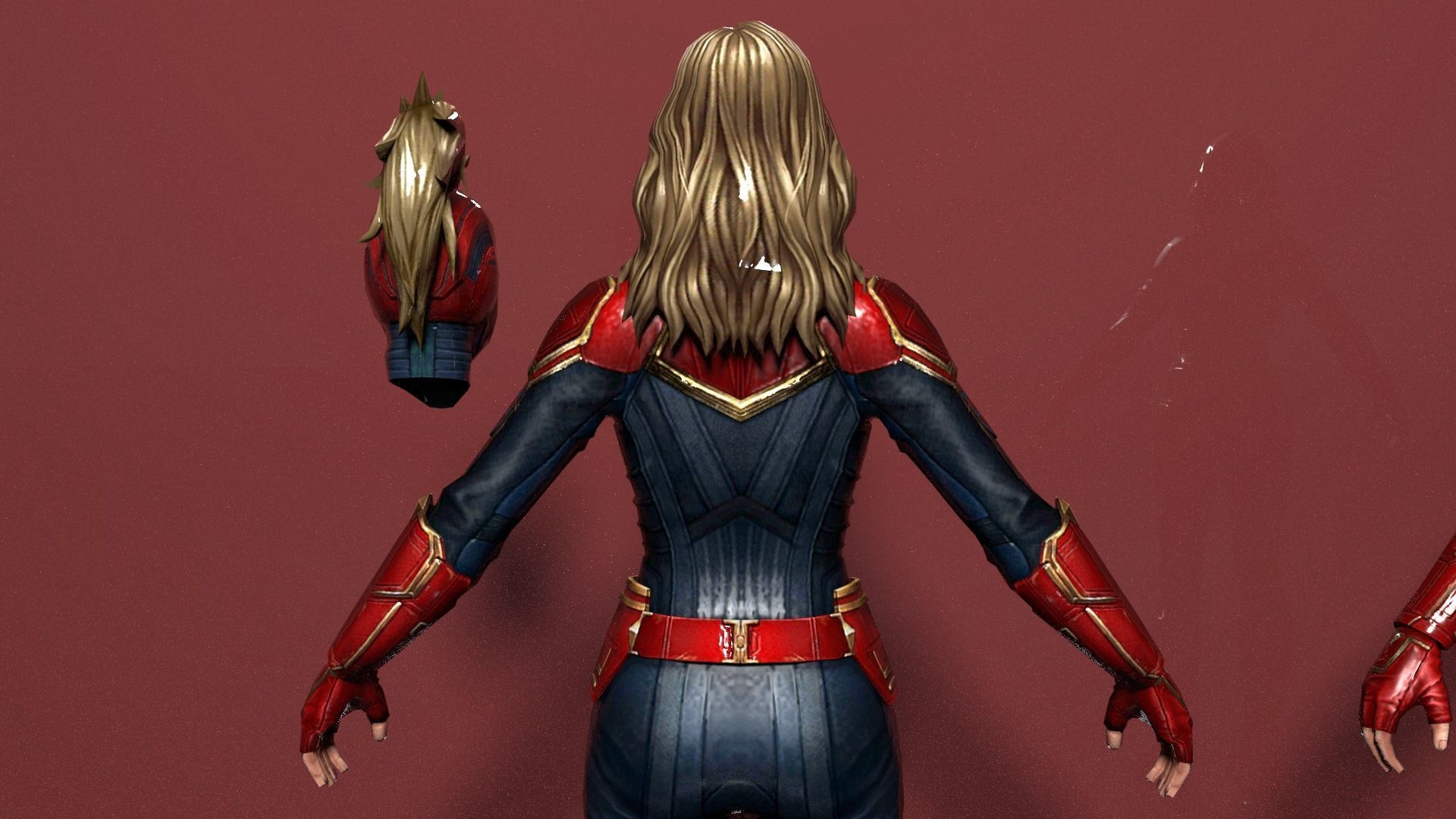 CAPTAIN MARVEL 3D model_5