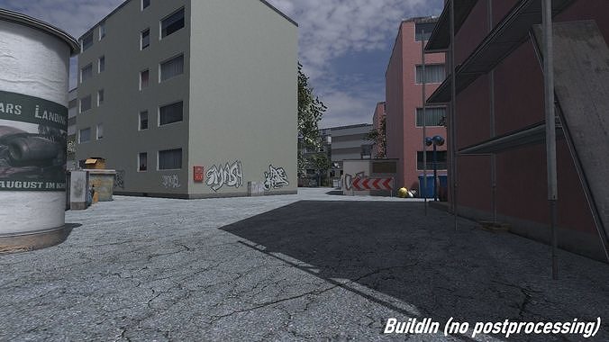 Ghetto Enviroment - Unity3D Low-poly 3D model 7