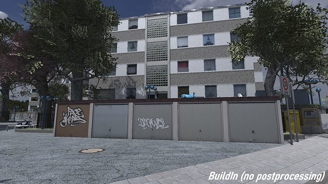 Ghetto Enviroment - Unity3D Low-poly 3D model 6