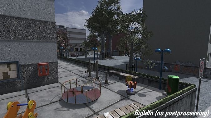 Ghetto Enviroment - Unity3D Low-poly 3D model 4