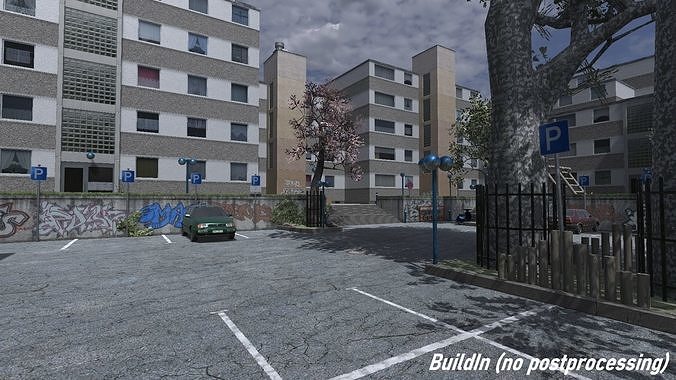 Ghetto Enviroment - Unity3D Low-poly 3D model 2