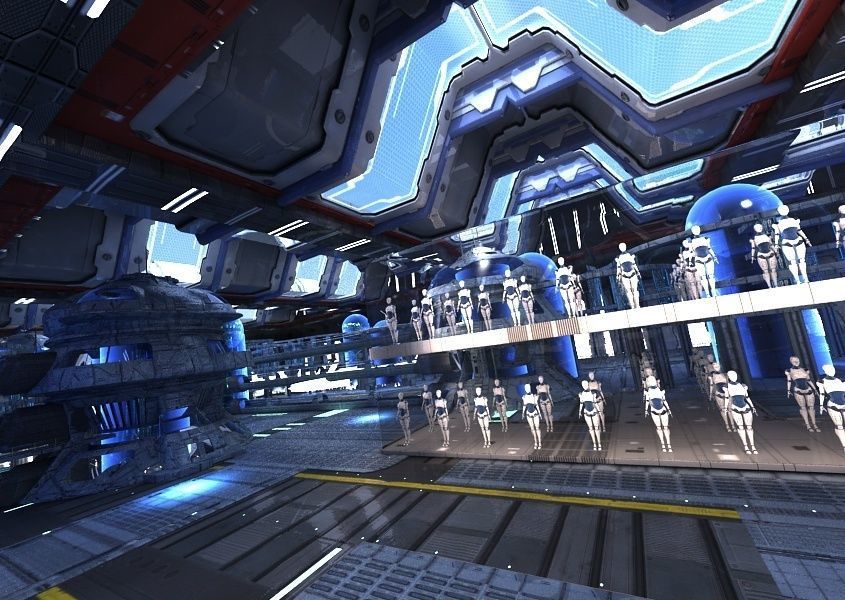 Sci Fi Factory Interior 3D model_6