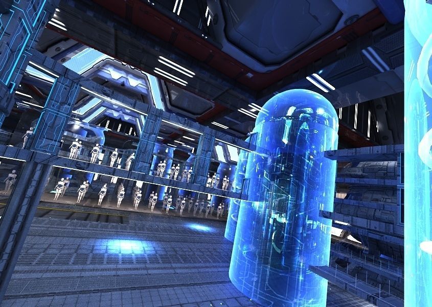Sci Fi Factory Interior 3D model_15