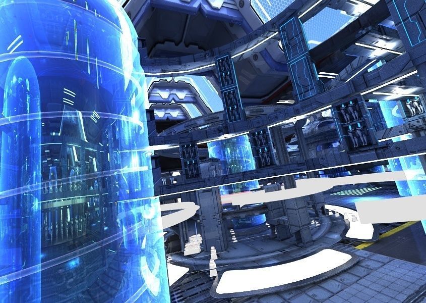 Sci Fi Factory Interior 3D model_20