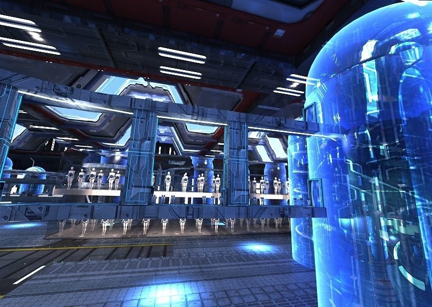 Sci Fi Factory Interior 3D model_24