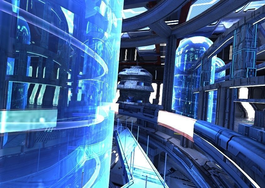 Sci Fi Factory Interior 3D model_9