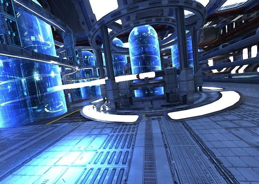 Sci Fi Factory Interior 3D model_10