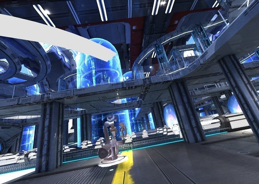 Sci Fi Factory Interior 3D model_28