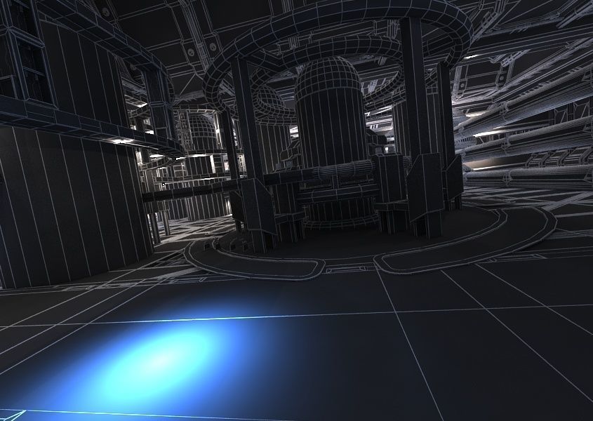 Sci Fi Factory Interior 3D model_12