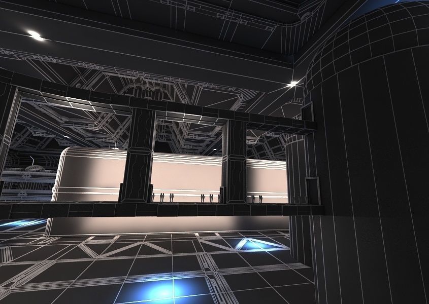 Sci Fi Factory Interior 3D model_17