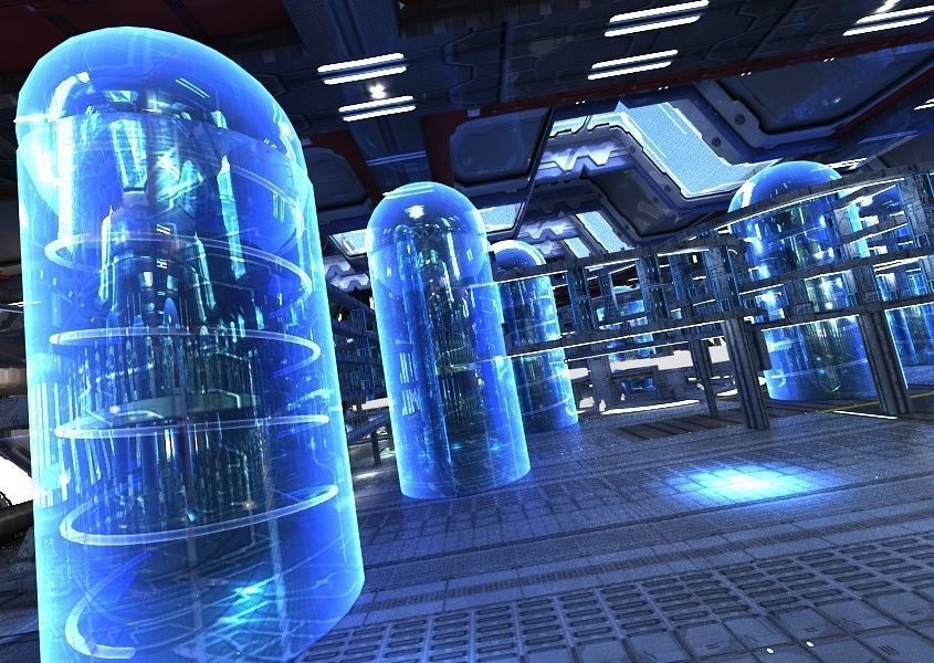 Sci Fi Factory Interior 3D model_7