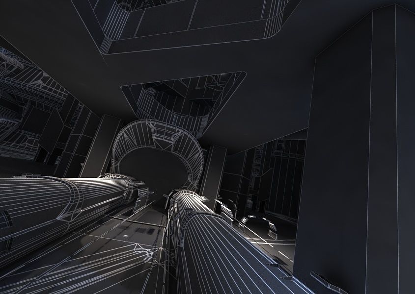 Sci Fi Factory Interior 3D model_11