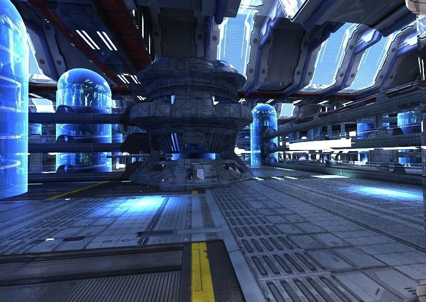Sci Fi Factory Interior 3D model_4