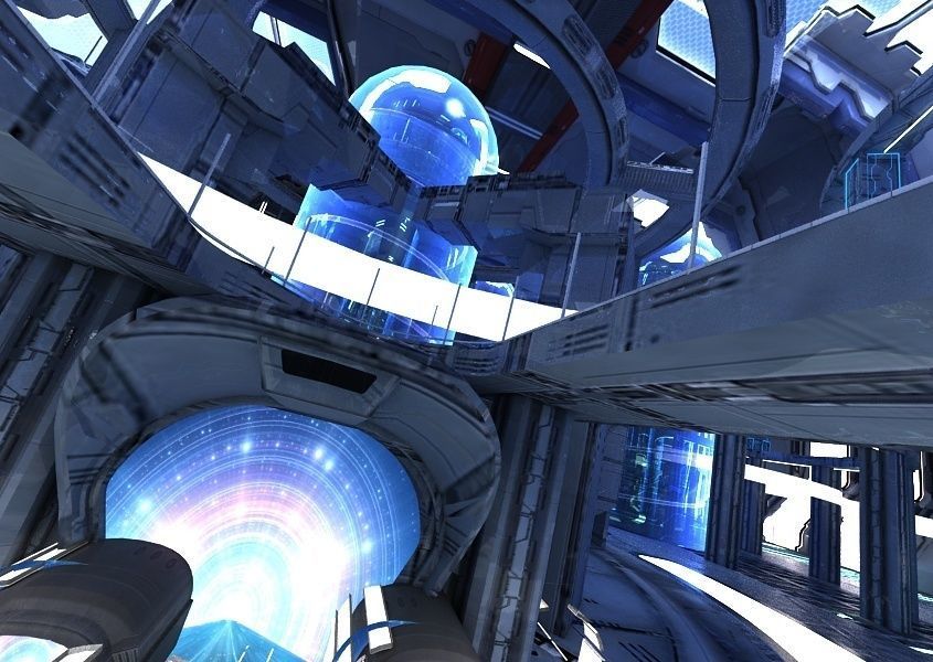 Sci Fi Factory Interior 3D model_23