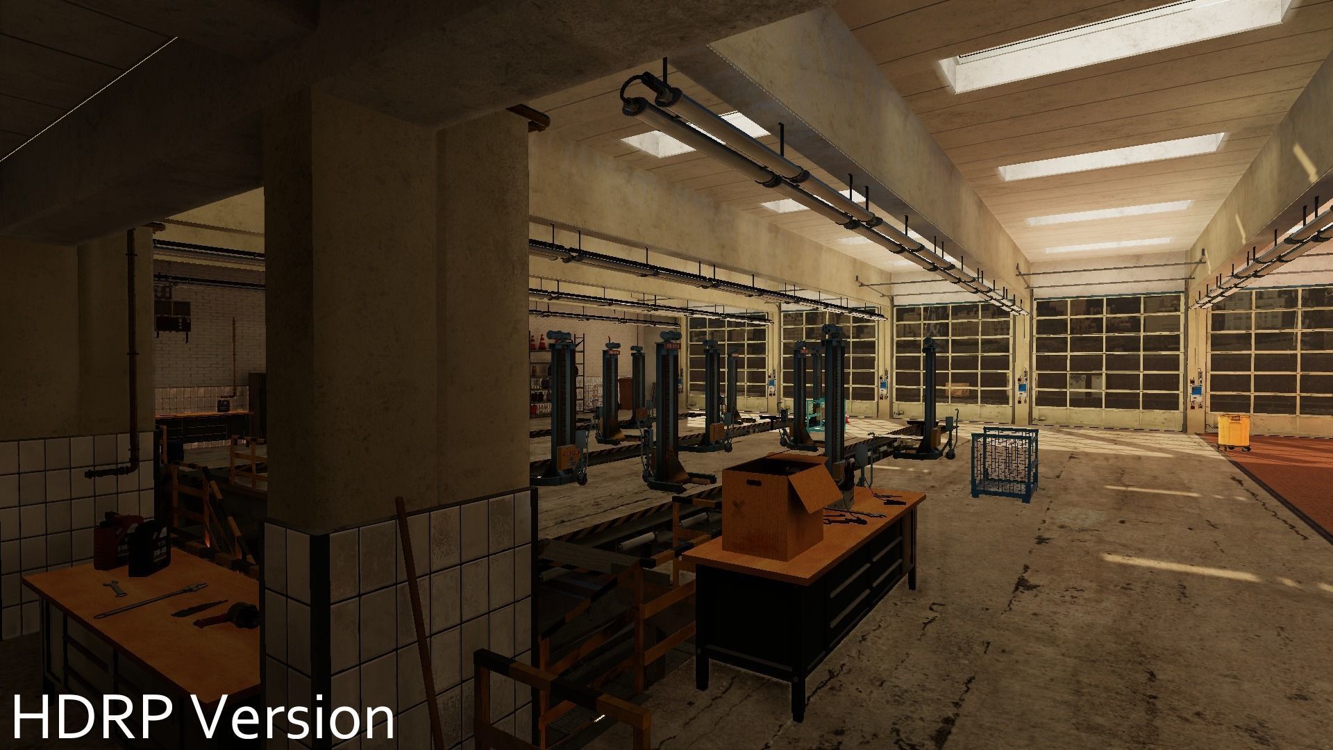 High Detail Car Repair Shop - Unity3D Low-poly 3D model_16