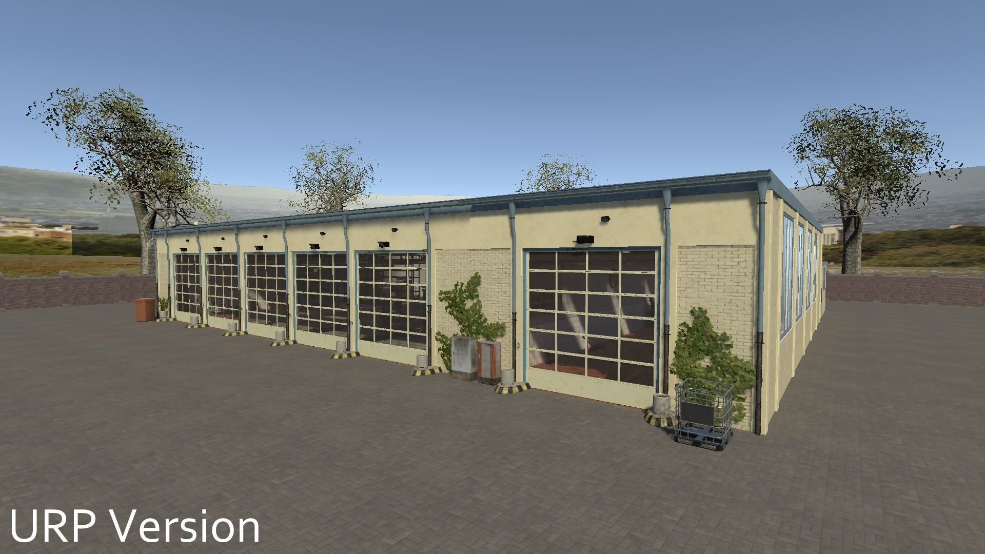 High Detail Car Repair Shop - Unity3D Low-poly 3D model_2