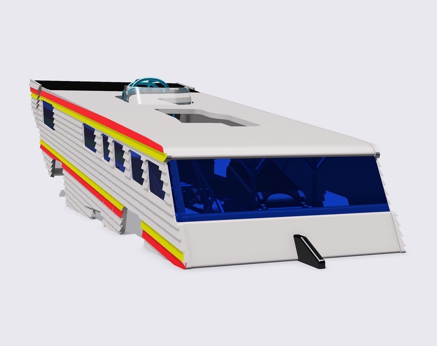 FUNNY CAR Winnebago body 3D print model_4