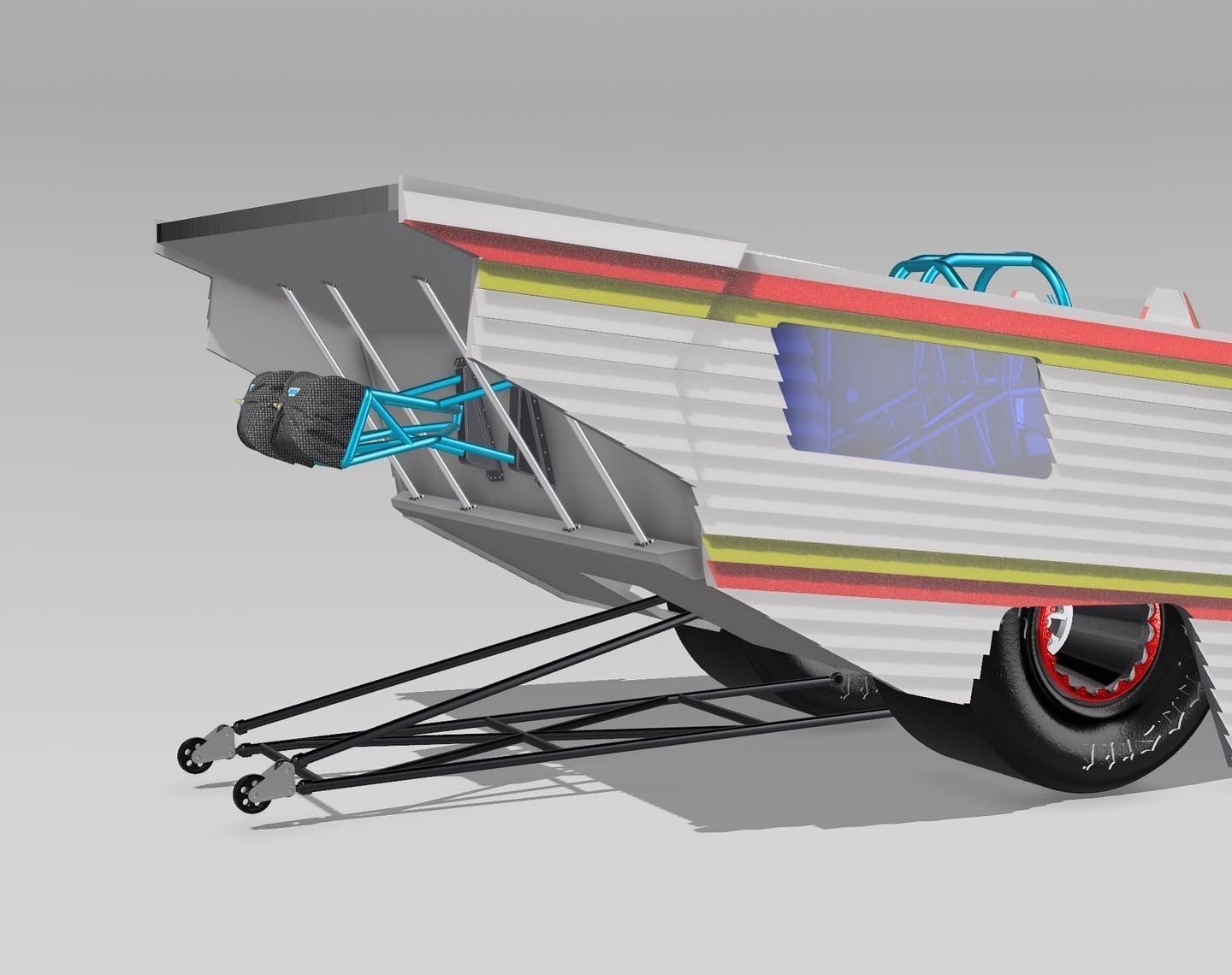FUNNY CAR Winnebago body 3D print model_1