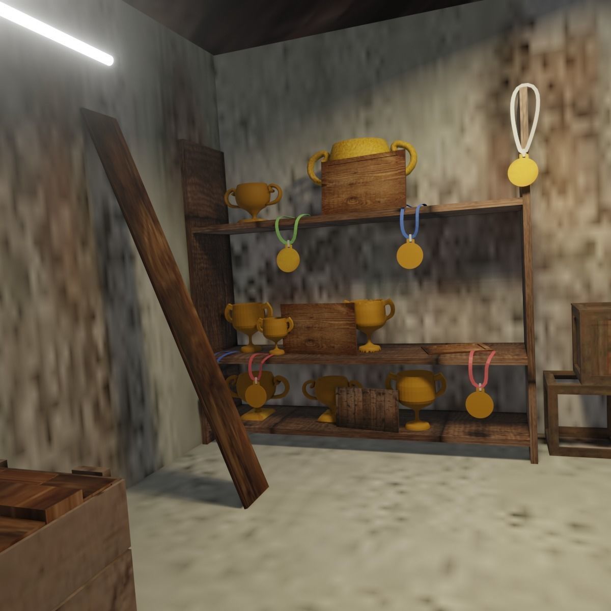 Haunted House 3d Low-poly 3D model_14