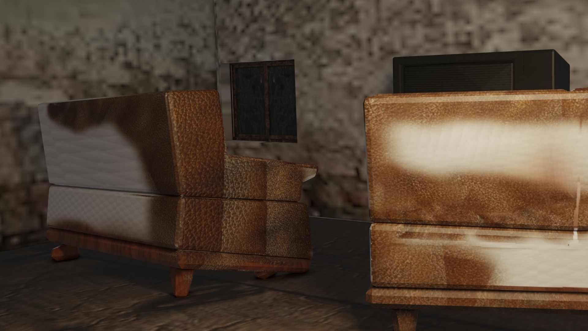 Haunted House 3d Low-poly 3D model_8