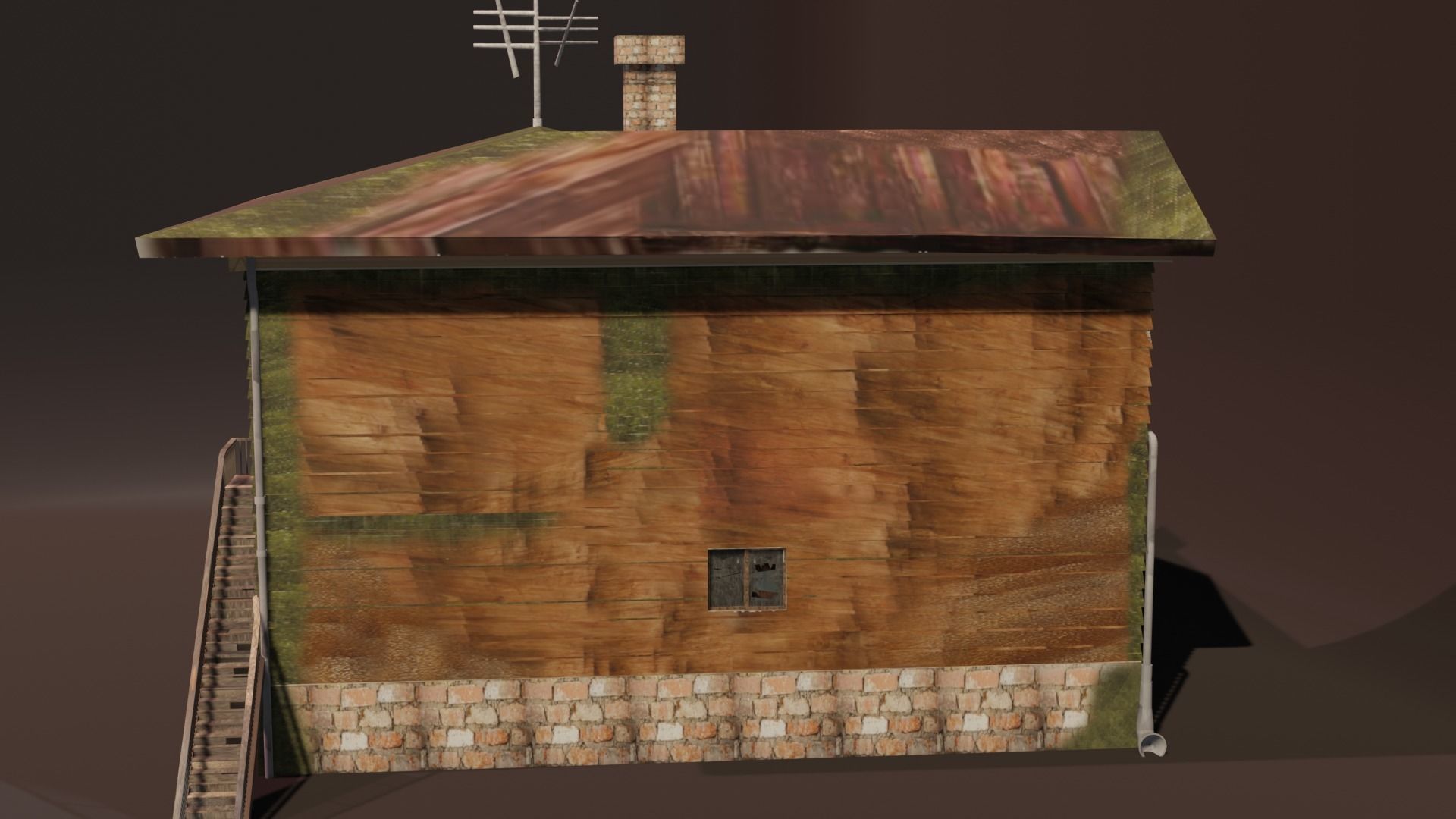 Haunted House 3d Low-poly 3D model_3